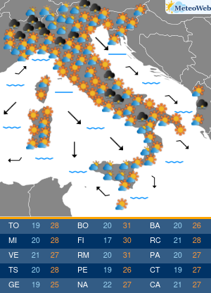 Lunedi 8 Giugno Previsioni Meteo Lunedi 8 Giugno