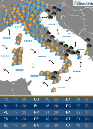 Giovedi 11 Giugno Previsioni Meteo Giovedi 11 Giugno