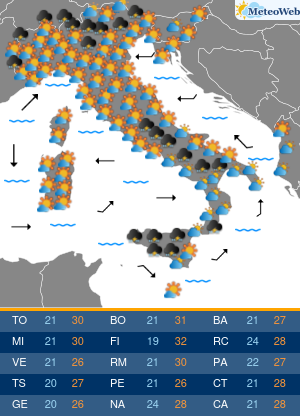 Martedi 16 Giugno Previsioni Meteo Martedi 16 Giugno