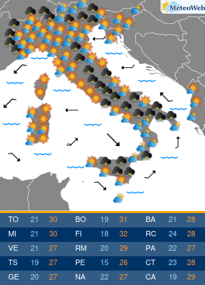 Martedi 16 Giugno Previsioni Meteo Martedi 16 Giugno