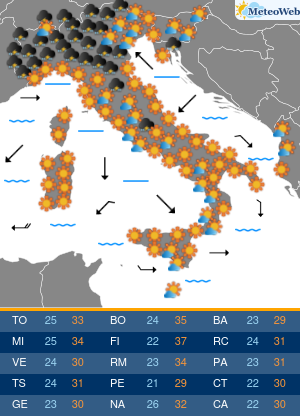 Venerdi 19 Giugno Previsioni Meteo Venerdi 19 Giugno