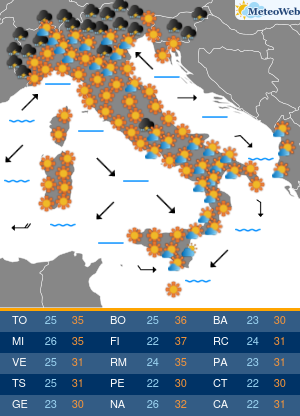 Sabato 20 Giugno Previsioni Meteo Sabato 20 Giugno