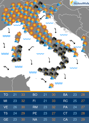 Venerdi 3 Luglio Previsioni Meteo Venerdi 3 Luglio