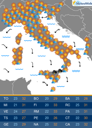 Previsioni Meteo Sabato 4 Luglio