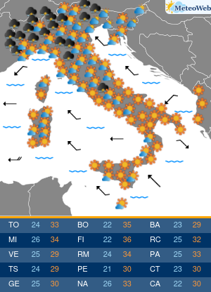 Venerdi 10 Luglio Previsioni Meteo Venerdi 10 Luglio
