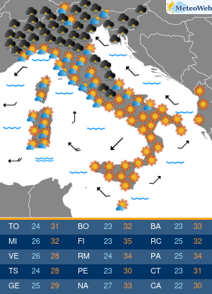 Sabato 11 Luglio Previsioni Meteo Sabato 11 Luglio