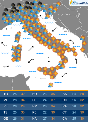 Lunedi 13 Luglio Previsioni Meteo Lunedi 13 Luglio