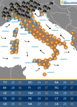 Mercoledi 15 Luglio Previsioni Meteo Mercoledi 15 Luglio