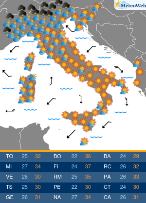 Lunedi 13 Luglio Previsioni Meteo Lunedi 13 Luglio