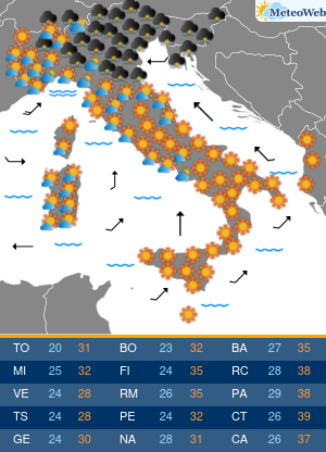 Domenica 19 Luglio Previsioni Meteo Domenica 19 Luglio