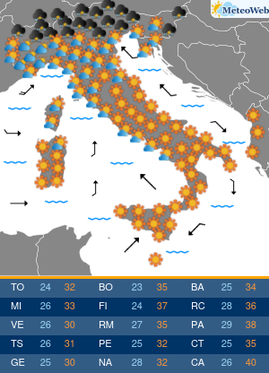 Venerdi 17 Luglio Previsioni Meteo Venerdi 17 Luglio