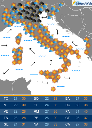 Lunedi 20 Luglio Previsioni Meteo Lunedi 20 Luglio