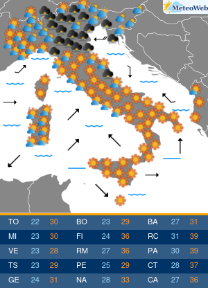Lunedi 20 Luglio Previsioni Meteo Lunedi 20 Luglio