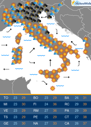 Lunedi 20 Luglio Previsioni Meteo Lunedi 20 Luglio