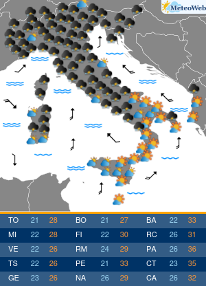 Domenica 26 Luglio Previsioni Meteo Domenica 26 Luglio