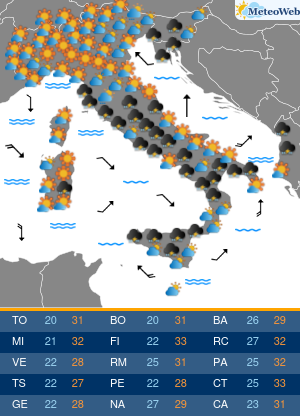 Lunedi 27 Luglio Previsioni Meteo Lunedi 27 Luglio