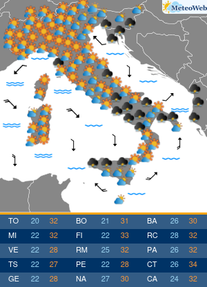 Lunedi 27 Luglio Previsioni Meteo Lunedi 27 Luglio