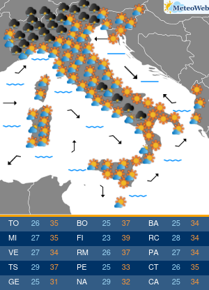 Previsioni Meteo Domenica 2 Agosto