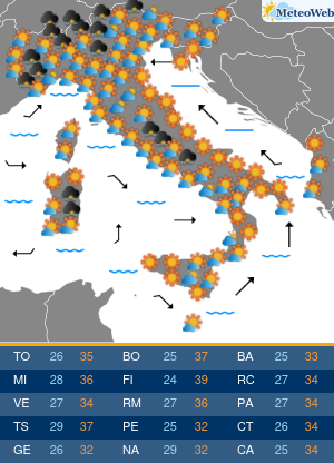 Domenica 2 Agosto Previsioni Meteo Domenica 2 Agosto