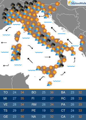 Previsioni Meteo Domenica 2 Agosto