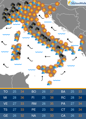 Lunedi 3 Agosto Previsioni Meteo Lunedi 3 Agosto