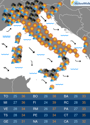 Giovedi 6 Agosto Previsioni Meteo Giovedi 6 Agosto