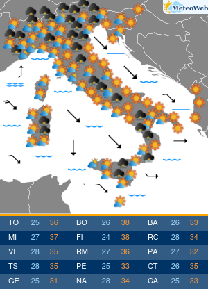 Giovedi 6 Agosto Previsioni Meteo Giovedi 6 Agosto