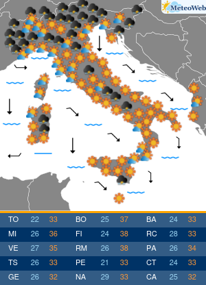 Martedi 11 Agosto Previsioni Meteo Martedi 11 Agosto