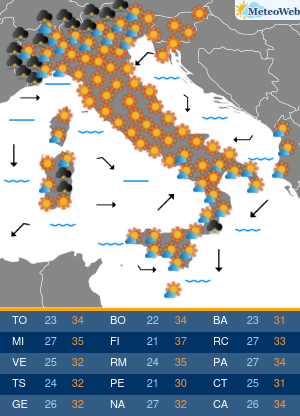 Sabato 15 Agosto Previsioni Meteo Sabato 15 Agosto
