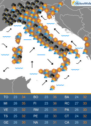 Domenica 16 Agosto Previsioni Meteo Domenica 16 Agosto