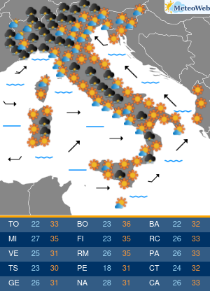 Domenica 16 Agosto Previsioni Meteo Domenica 16 Agosto