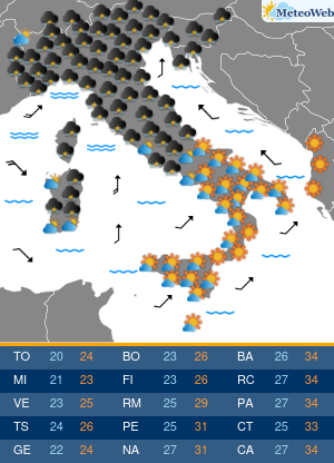 Venerdi 21 Agosto Previsioni Meteo Venerdi 21 Agosto