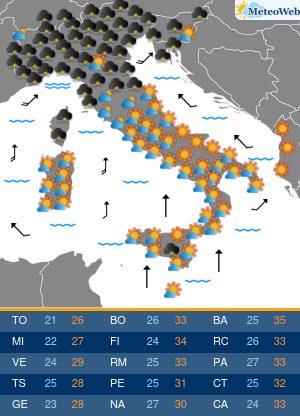 Giovedi 20 Agosto Previsioni Meteo Giovedi 20 Agosto