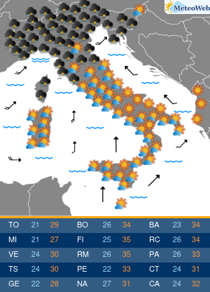 Giovedi 20 Agosto Previsioni Meteo Giovedi 20 Agosto