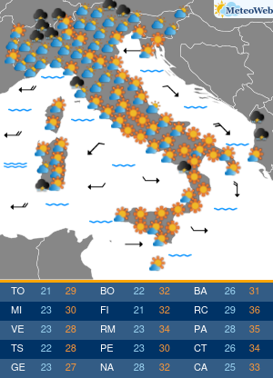 Mercoledi 26 Agosto Previsioni Meteo Mercoledi 26 Agosto