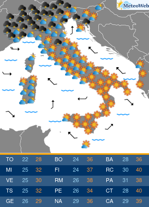 Venerdi 28 Agosto Previsioni Meteo Venerdi 28 Agosto