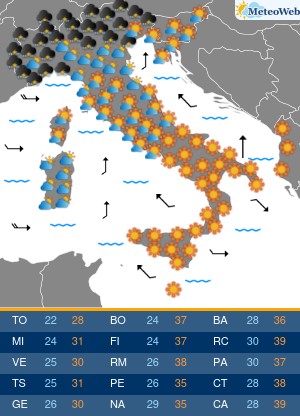 Venerdi 28 Agosto Previsioni Meteo Venerdi 28 Agosto