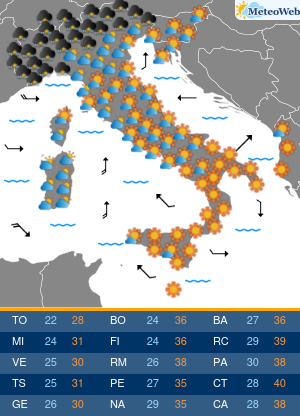 Venerdi 28 Agosto Previsioni Meteo Venerdi 28 Agosto