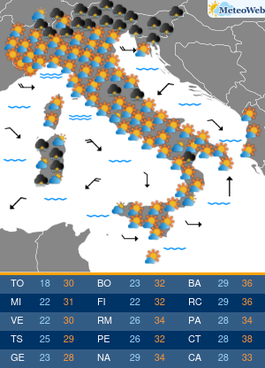 Sabato 29 Agosto Previsioni Meteo Sabato 29 Agosto