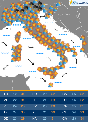 Previsioni Meteo Martedi 1 Settembre