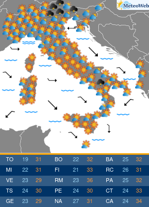 Previsioni Meteo Martedi 1 Settembre