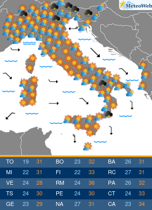 Martedi 1 Settembre Previsioni Meteo Martedi 1 Settembre