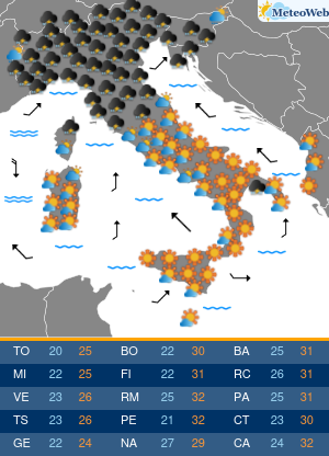 Mercoledi 9 Settembre Previsioni Meteo Mercoledi 9 Settembre