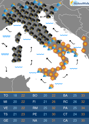 Giovedi 10 Settembre Previsioni Meteo Giovedi 10 Settembre