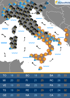 Giovedi 10 Settembre Previsioni Meteo Giovedi 10 Settembre