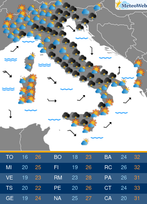 Previsioni Meteo Venerdi 11 Settembre