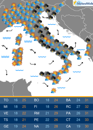 Previsioni Meteo Venerdi 11 Settembre