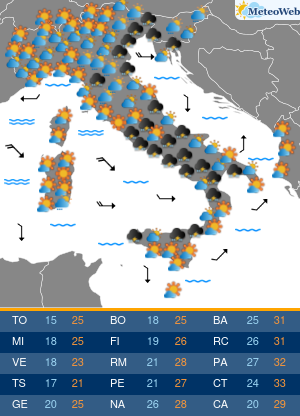 Previsioni Meteo Venerdi 11 Settembre