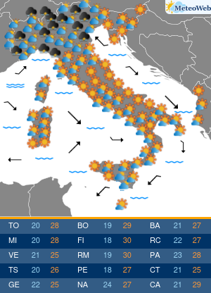 Mercoledi 16 Settembre Previsioni Meteo Mercoledi 16 Settembre