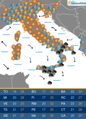 Martedi 15 Settembre Previsioni Meteo Martedi 15 Settembre